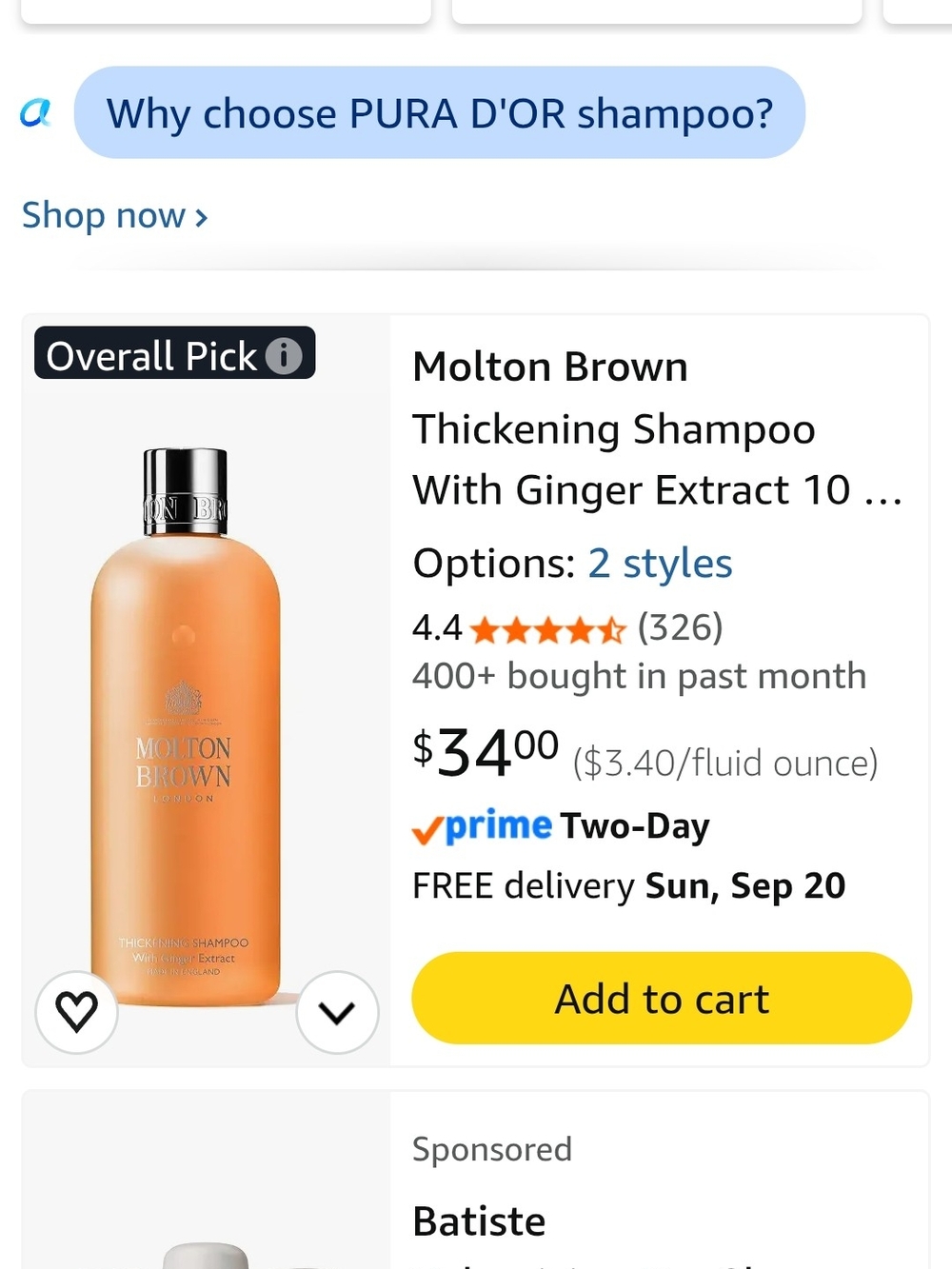 Molton Brown Thickening Shampoo
